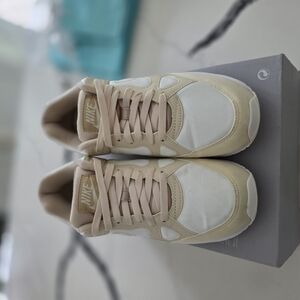 Nike Cream and White Athletic Shoes Retro Design